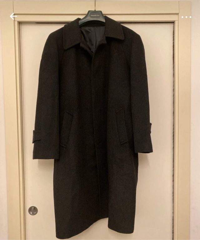 Cappotto Loden uomo, L, nero, Italia