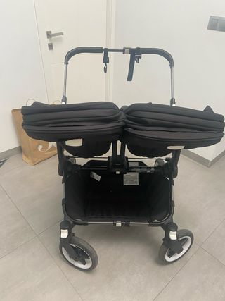 Bugaboo Donkey 5 gemelar negro
