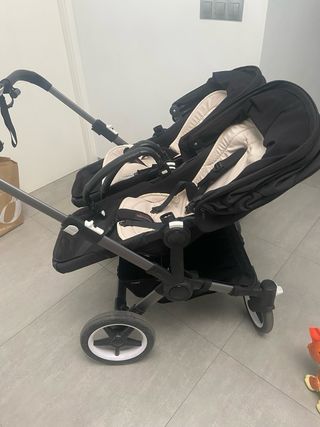Bugaboo Donkey 5 gemelar negro