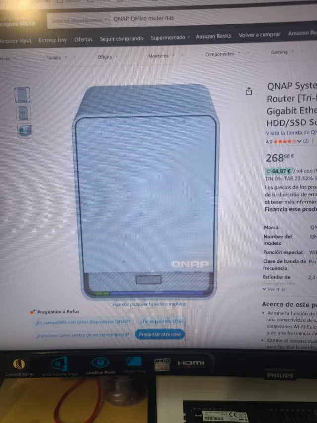 Router WiFi QNAP QMiroPlus-201W y Nas