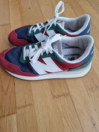 Zapatillas New Balance 574 rojas y azules