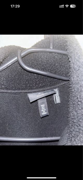 Forro polar H&M negro - Talla S