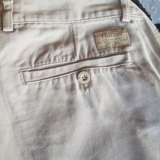 Pantalón Hanes New York Hombre Beige Casual Talla