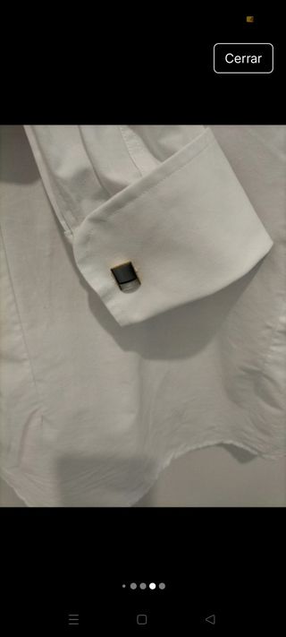 Camisa blanca hombre
