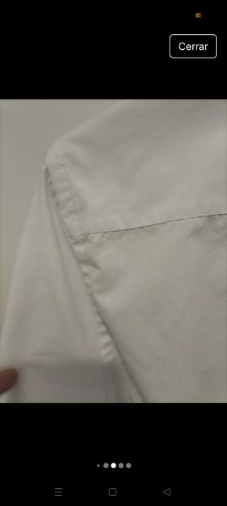 Camisa blanca hombre