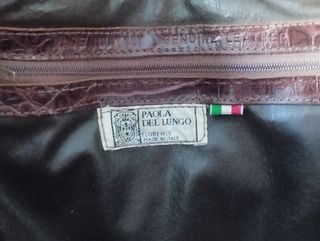 Borsa Paola Longo Firenze coccodrillo