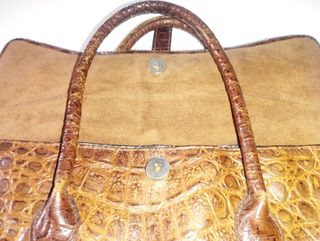 Borsa Paola Longo Firenze coccodrillo