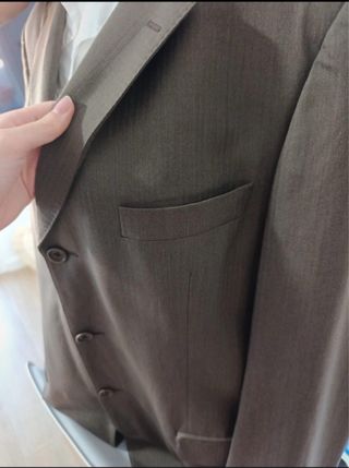 Traje Massimo Dutti marrón