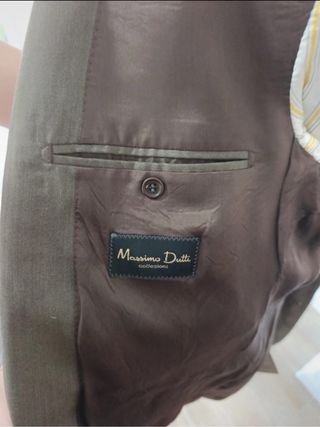 Traje Massimo Dutti marrón