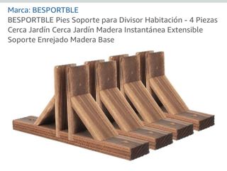 Soportes para Valla de Madera (4u)