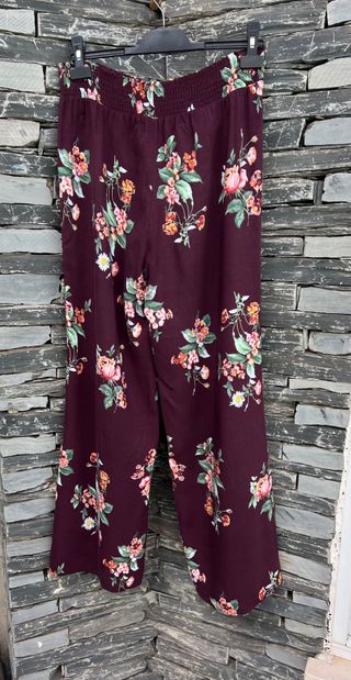 Pantalones anchos mujer