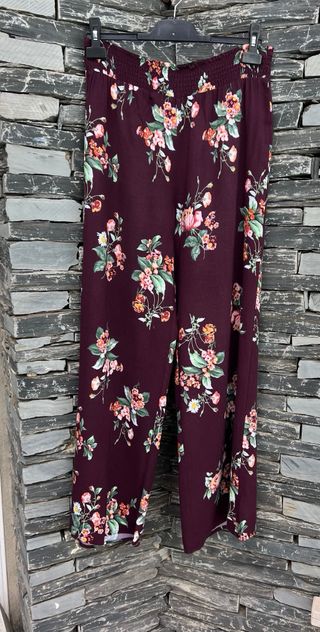 Pantalones anchos mujer