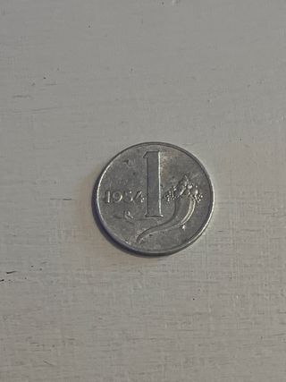 Moneta 1 Lira Italia 1954