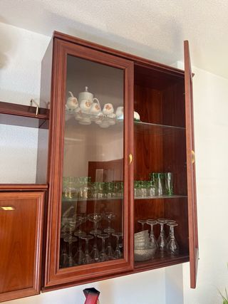 Mueble salón completo madera