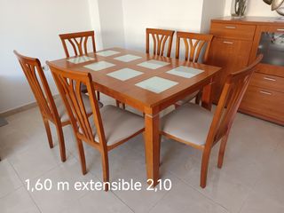 Mueble salón 3m -TV,Mesa auxiliar y comedor sillas