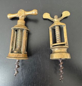 2 Cavatappi Ottone Antichi