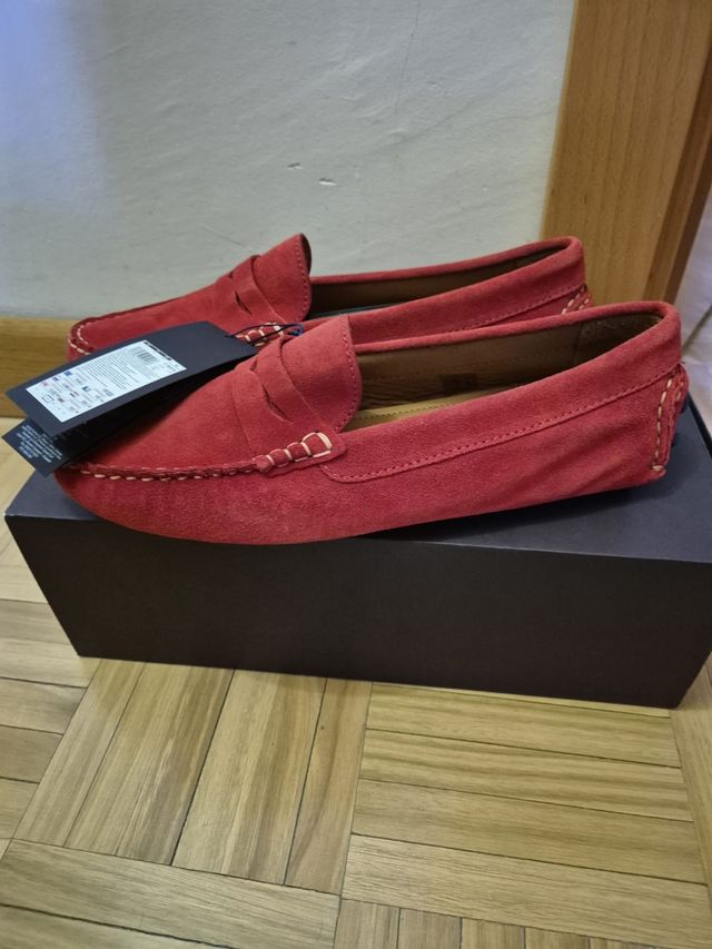 Mocasines Cortefiel Piel Roja