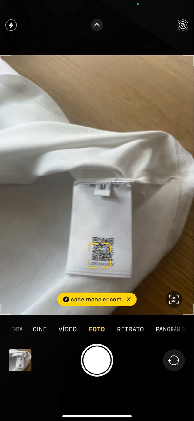 Camiseta Moncler blanca Talla M