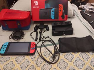 Nintendo Switch Mejorada + Accesorios y Juego