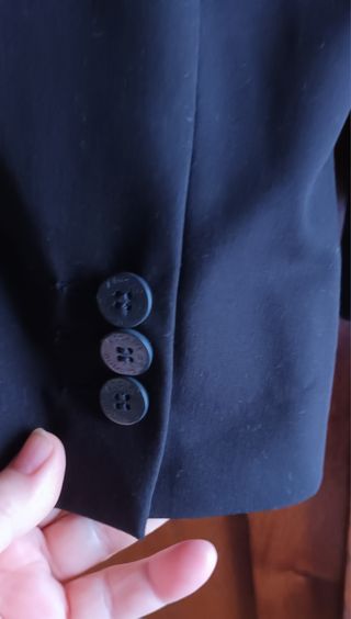 Chaqueta negra mujer talla 34. 