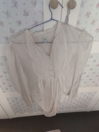 Blusa Hoss beige larga mujer