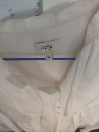 Blusa Hoss beige larga mujer