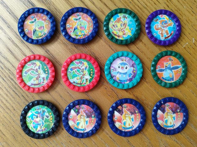 Lote 40 tazos Pokémon Roks