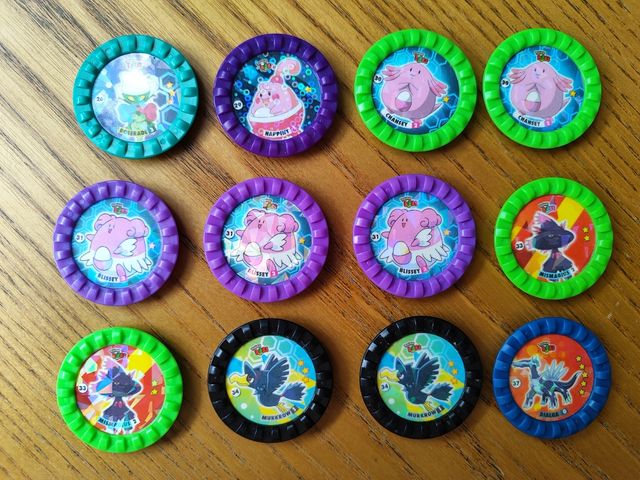 Lote 40 tazos Pokémon Roks