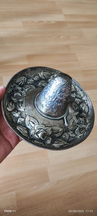 Sombrero Mexicano Plata 925