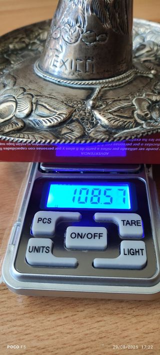 Sombrero Mexicano Plata 925