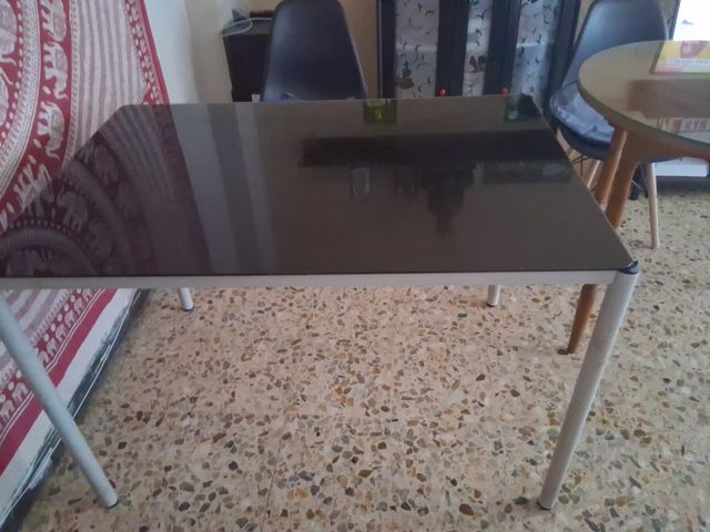 Mesa cristal negro - Moderna