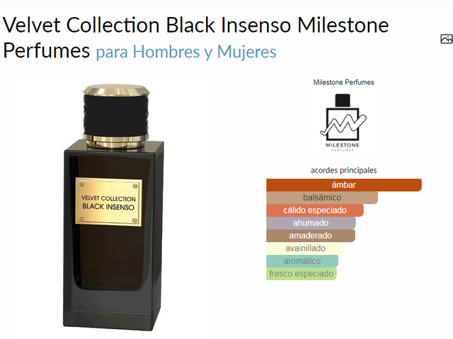 Perfume Milestone Black Incenso