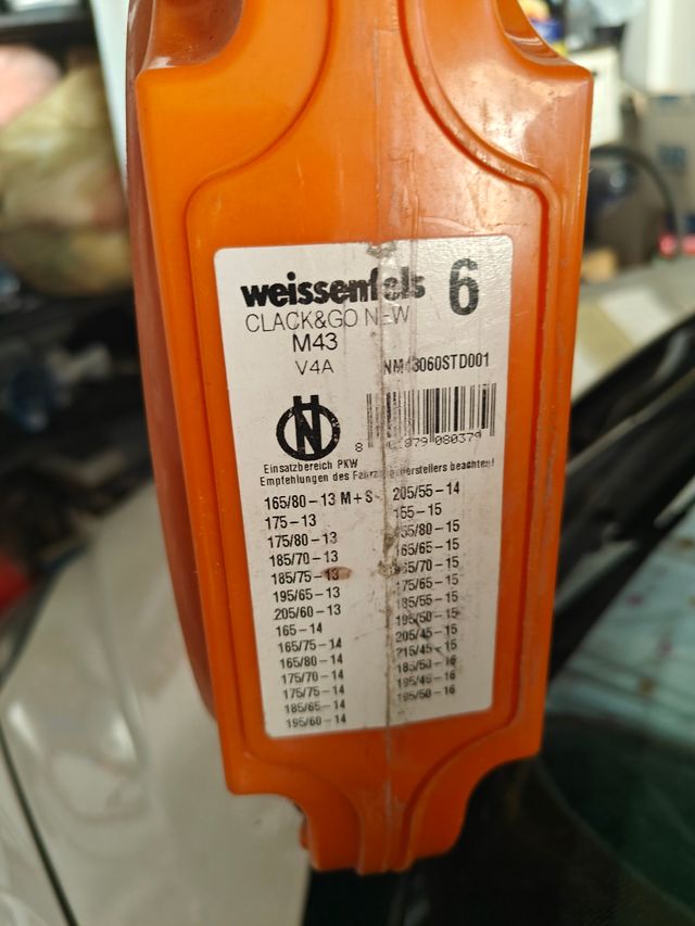 Catene neve Weissenfels Clack&Go