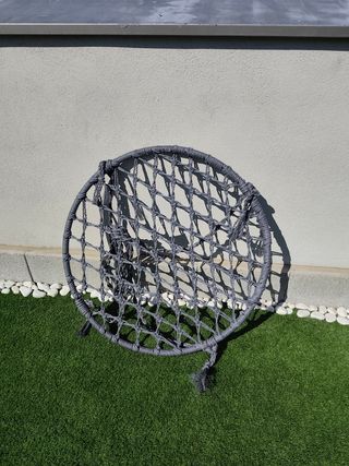 Silla colgante gris - jardín