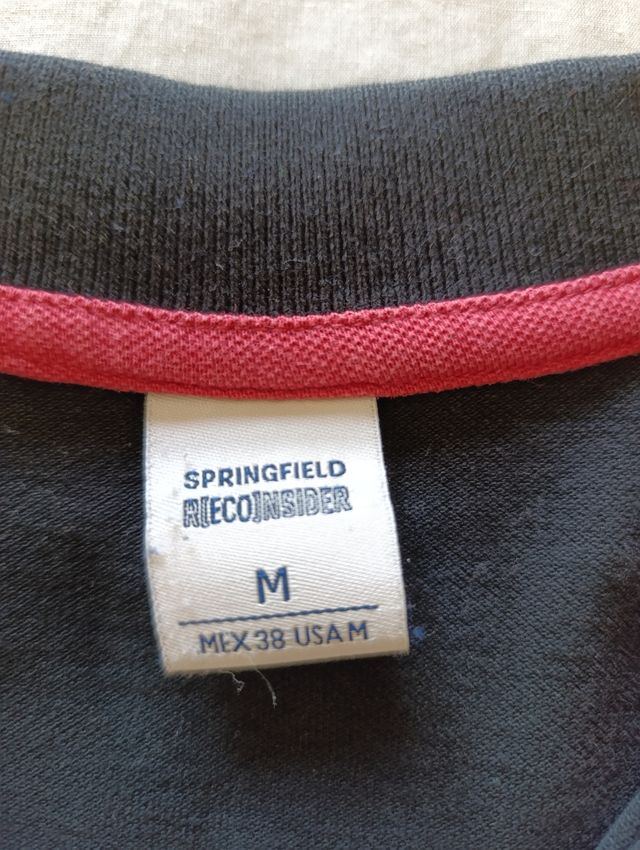 Polo negro Springfield