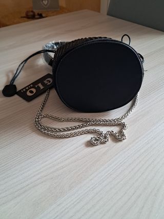 Mini borsa a secchiello GLO si&si nera