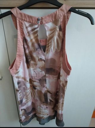 Canotta Massimo Rebecchi rosa e marrone