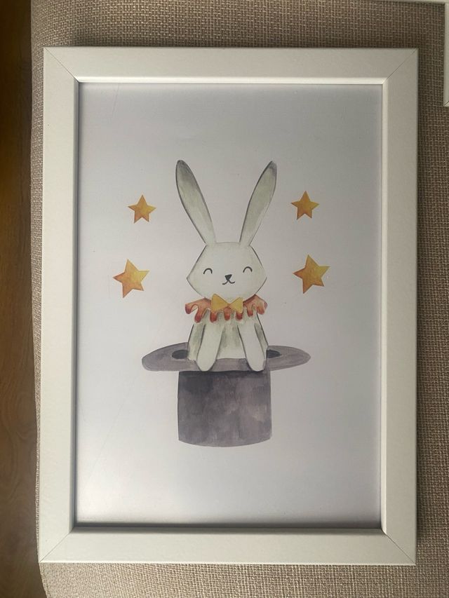 Poster conejito infantil