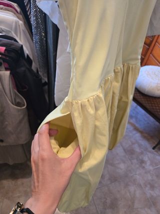 Vestido globo Zara amarillo