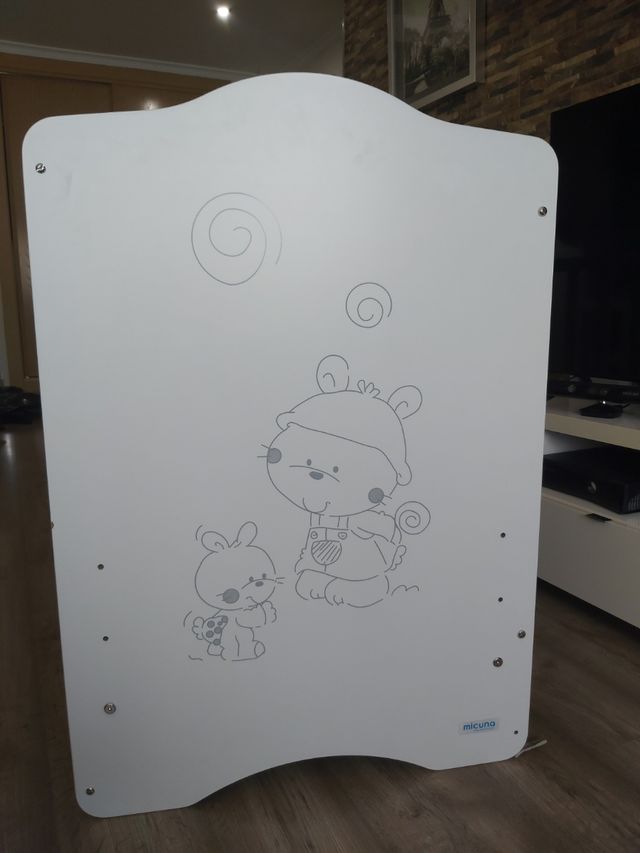 Cuna bebé blanca - madera