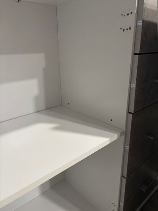 Aparador gris y blanco - Mueble almacenaje