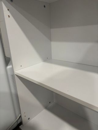 Aparador gris y blanco - Mueble almacenaje