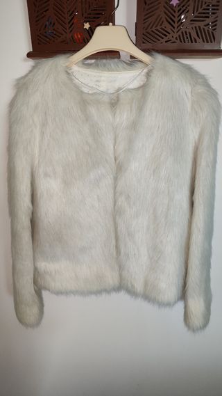 Chaqueta/ Abrigo blanca fiesta