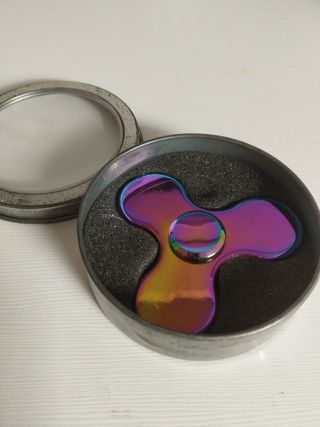 Fidget Spinner metalizado de colores