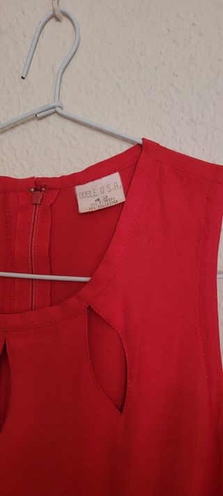 Vestido rojo con chaqueta