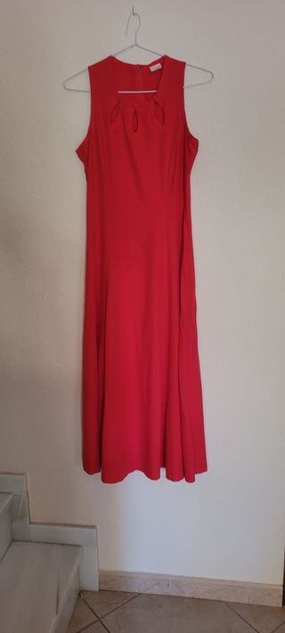 Vestido rojo con chaqueta