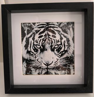Cuadro 3D Tigre (22x22)