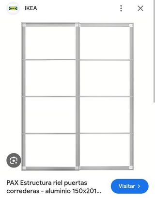 Estructura riel PAX Ikea 150x201