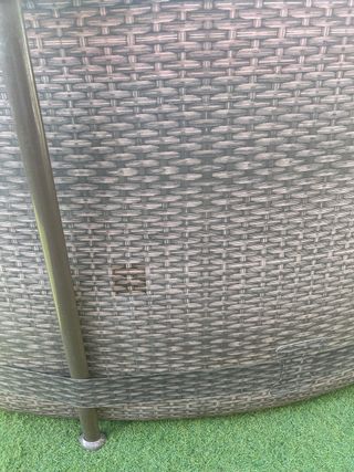 Piscina tubular desmontable marrón 366cm x100
