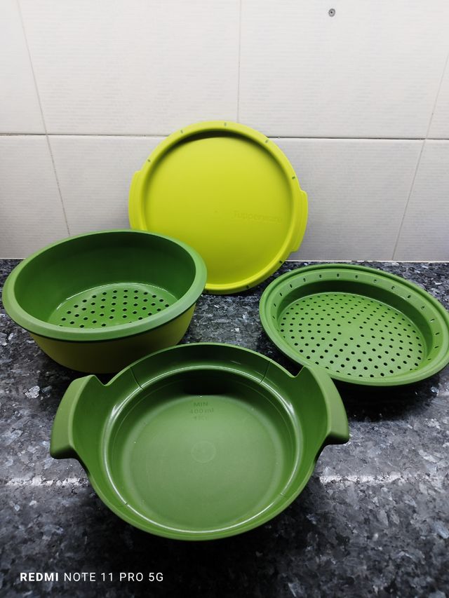 Vaporera Tupperware verde